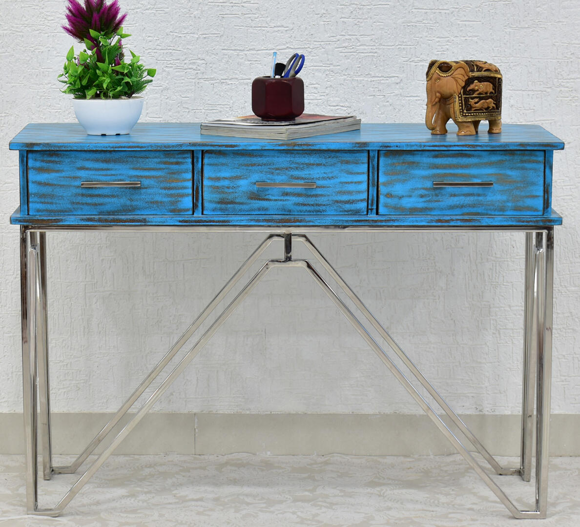 Console table brown